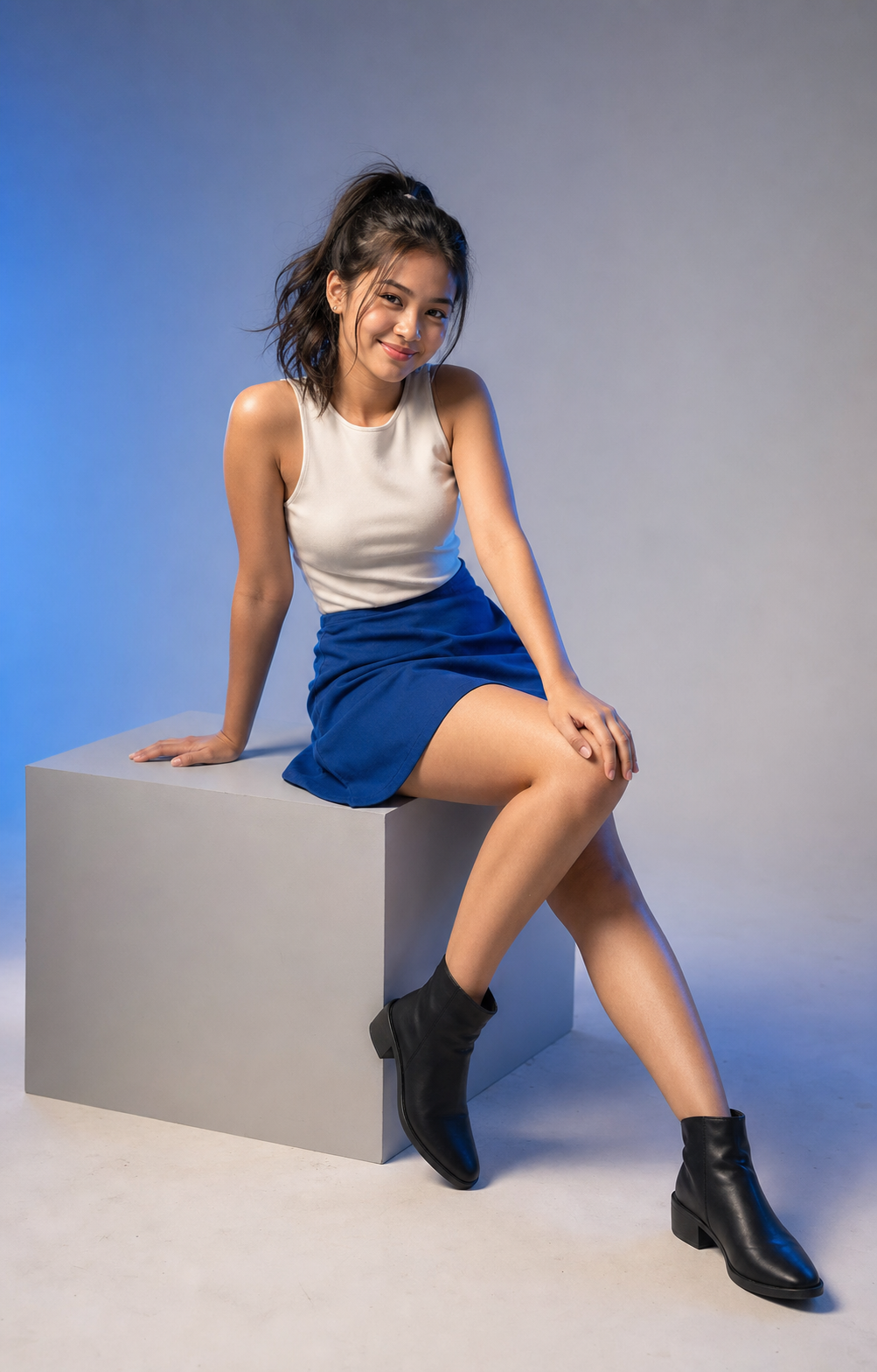 Contemporary studio portrait