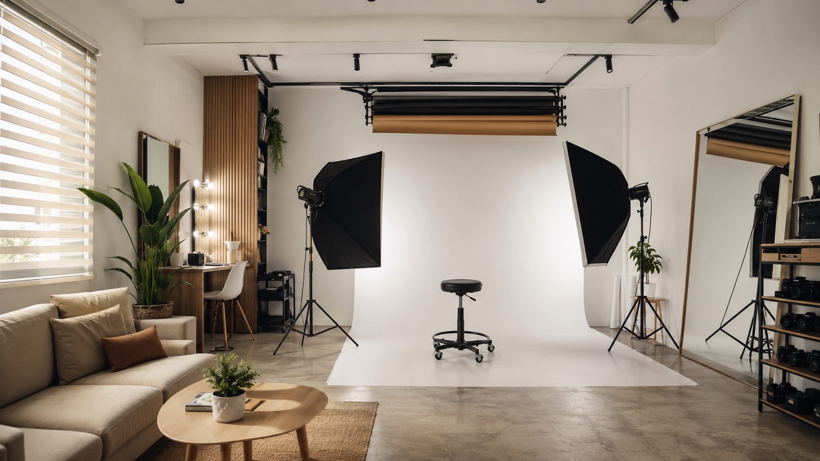 Studio lighting space